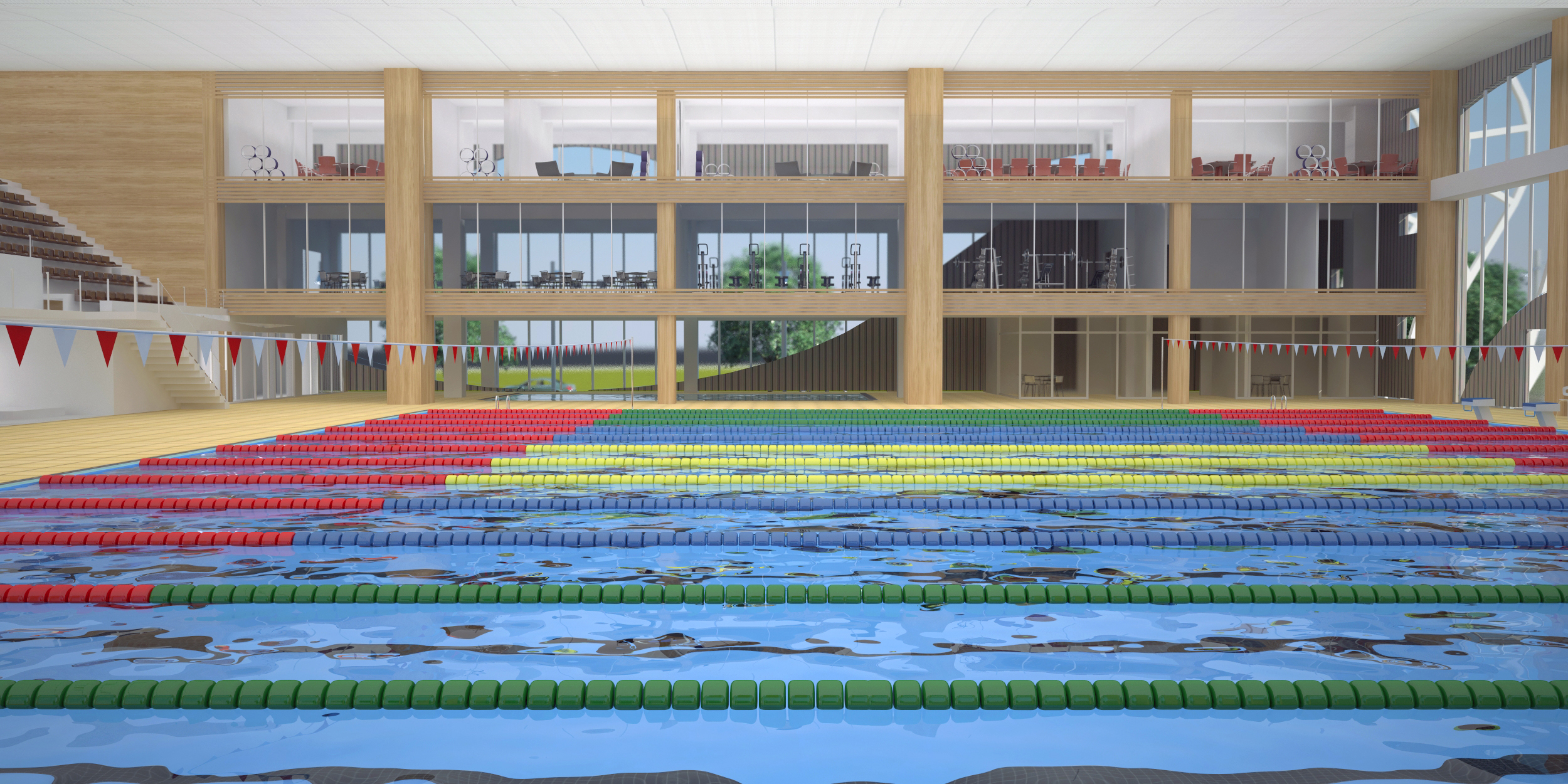 Swimming pool interior design by Baulab Studio - Architizer