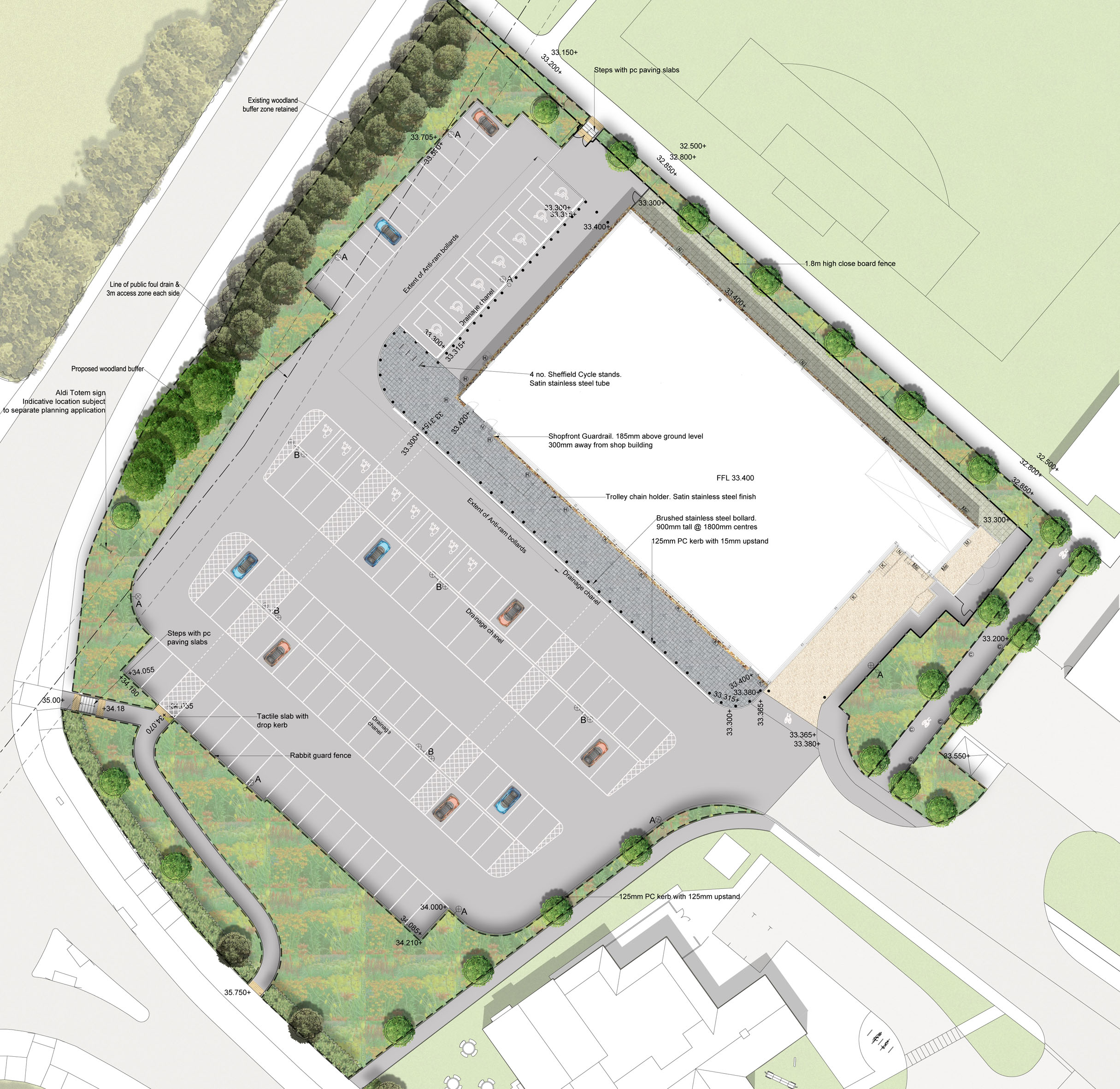 Aldi, Witham by Davis Landscape Architecture Architizer