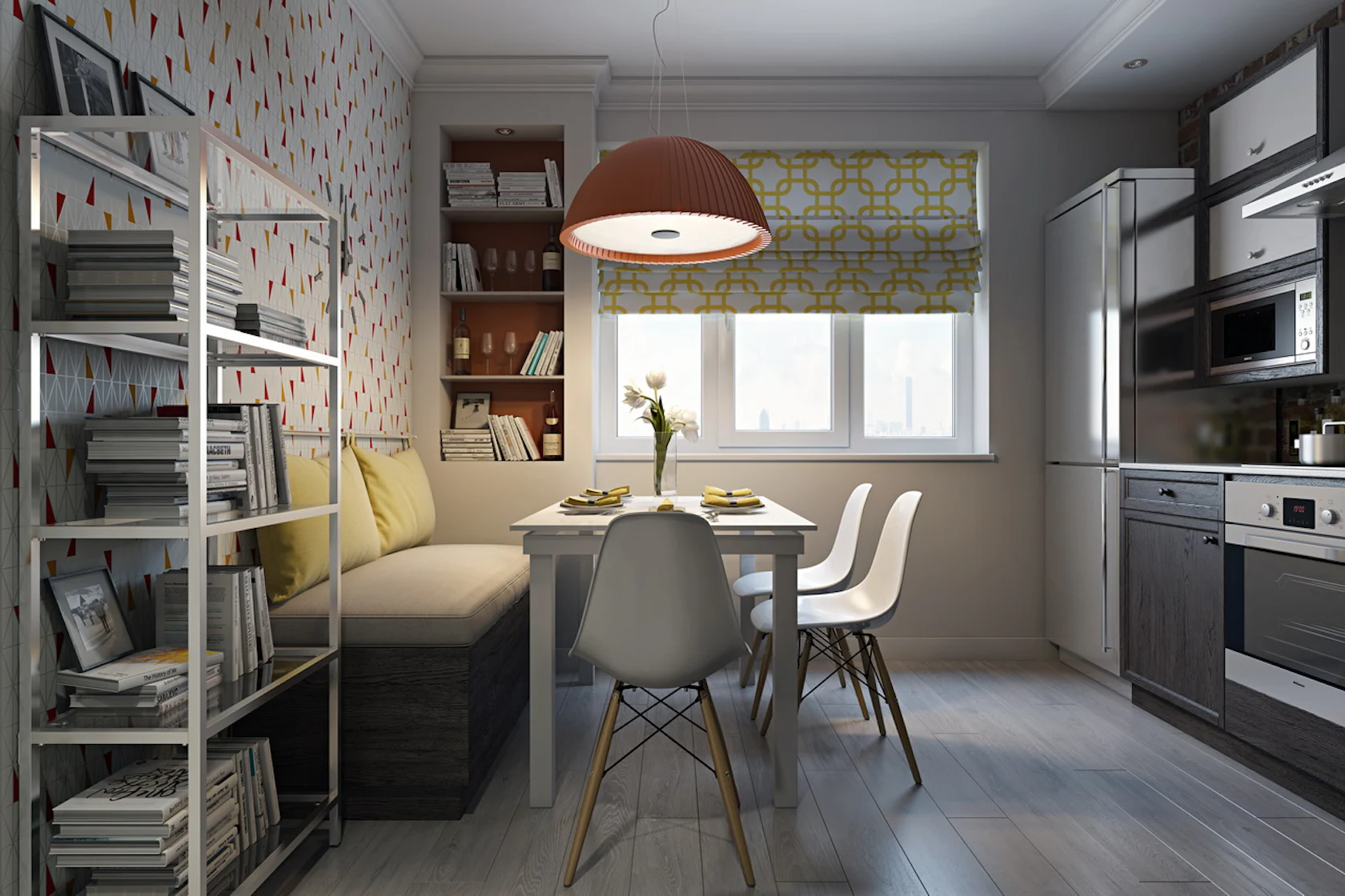 Kitchen: 3D architectural rendering by Archicgi - Architizer