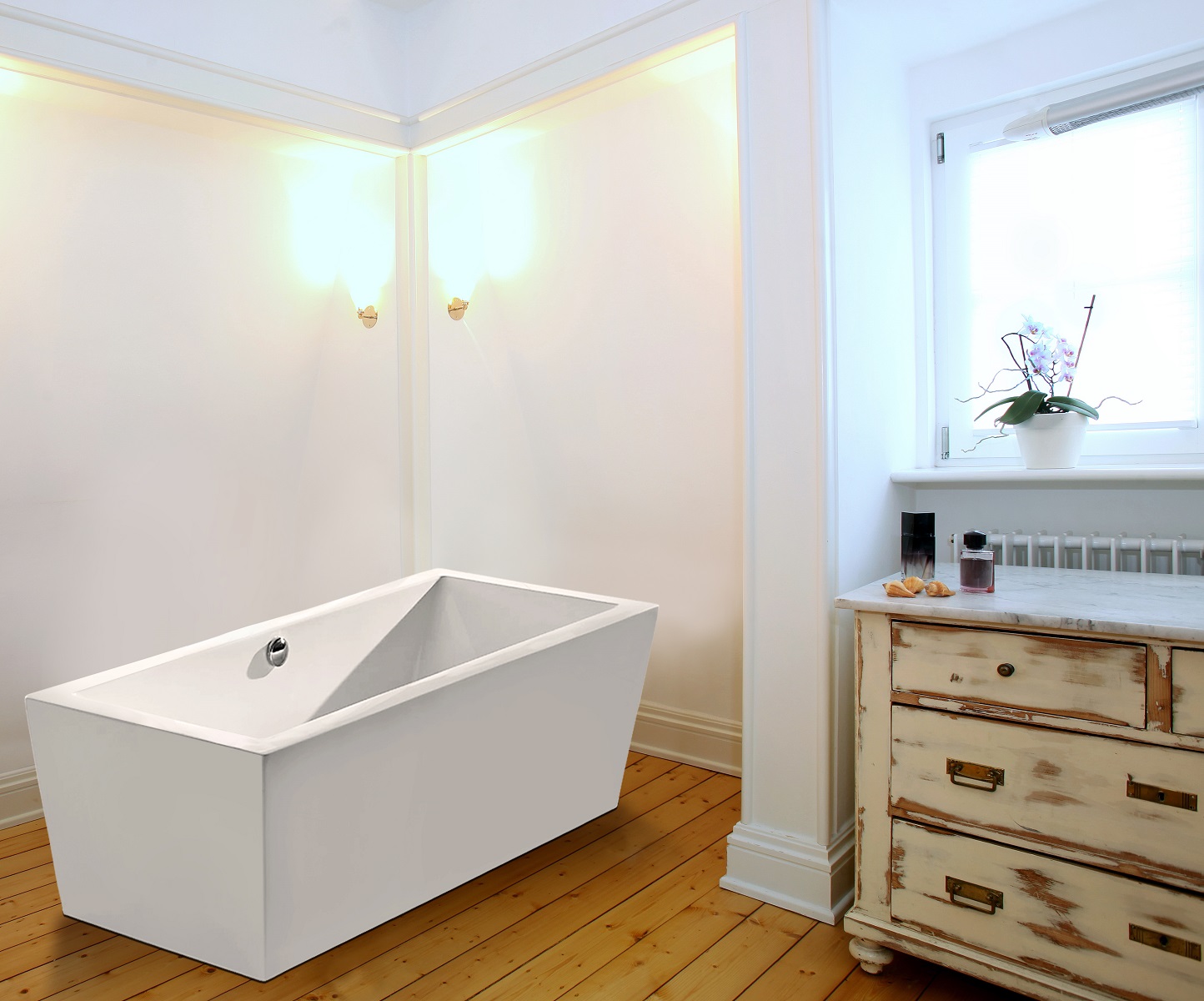PureScape 026 Freestanding Acrylic Bathtub