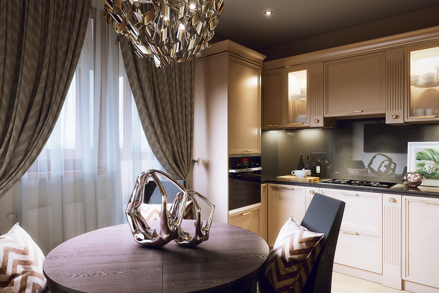 Kitchen 3d rendering for Austin project by Archicgi - Architizer