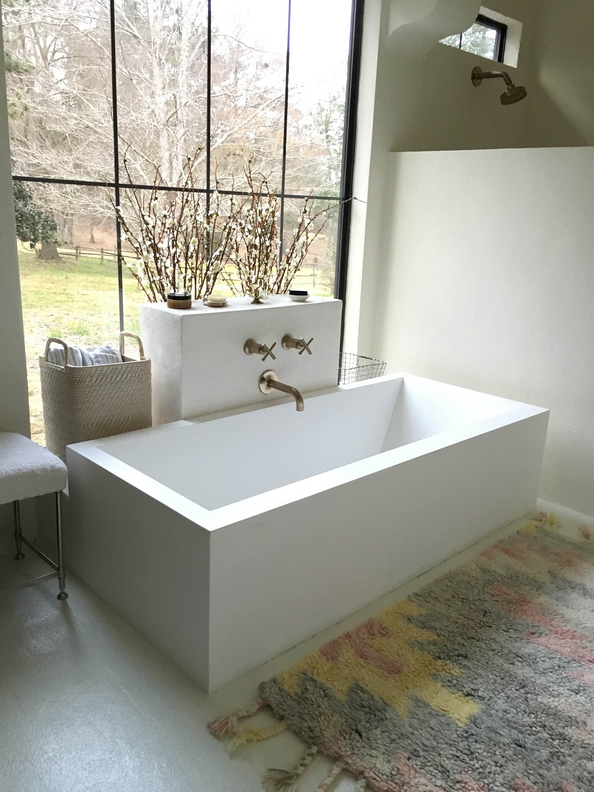 Aquatica Continental-Wht (PURESCAPE 714M) Freestanding AquaStone Bathtub