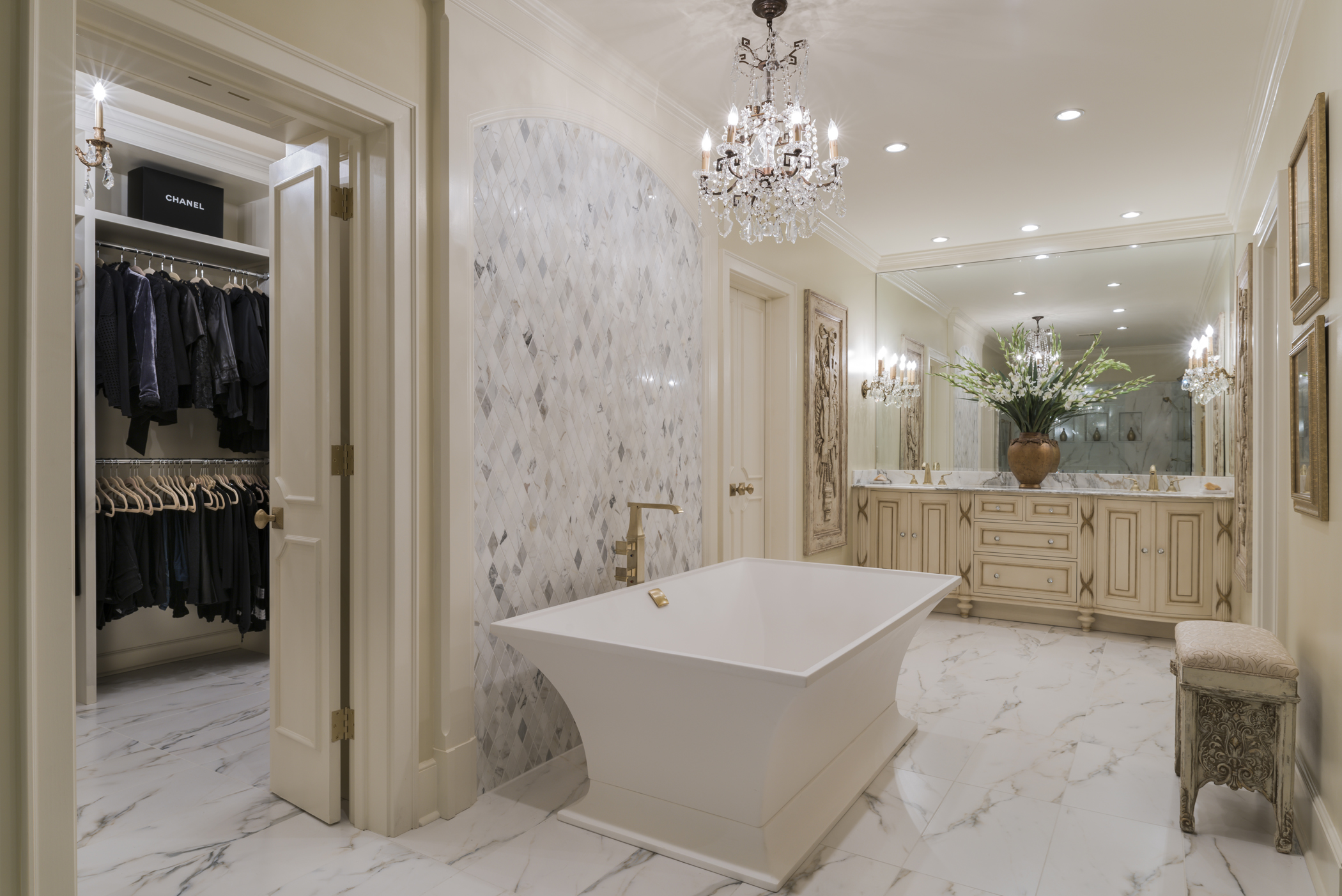 Renovating a Master Bath into a Cohesive Master Suite by Ami Austin