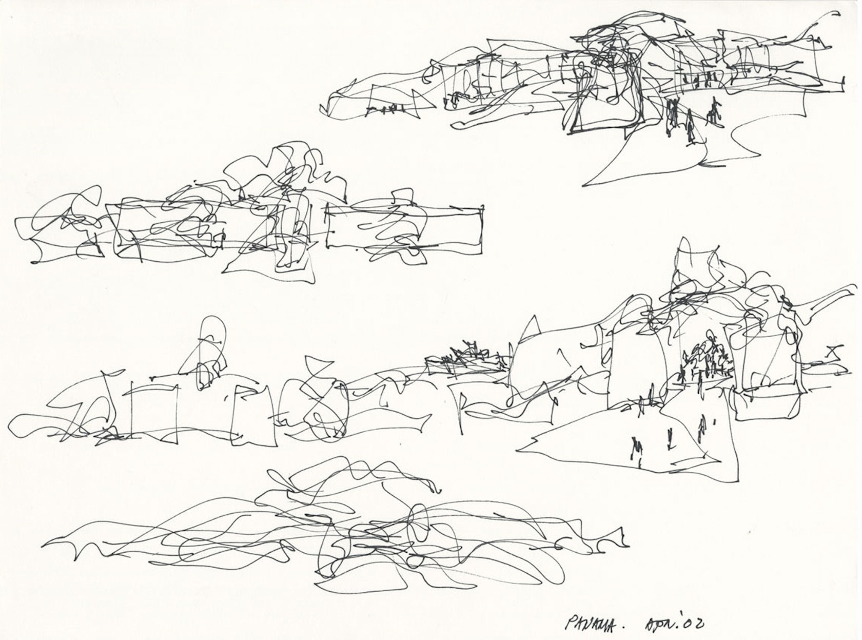 The Freeform Scribbles that Give Rise to Frank Gehry's Buildings