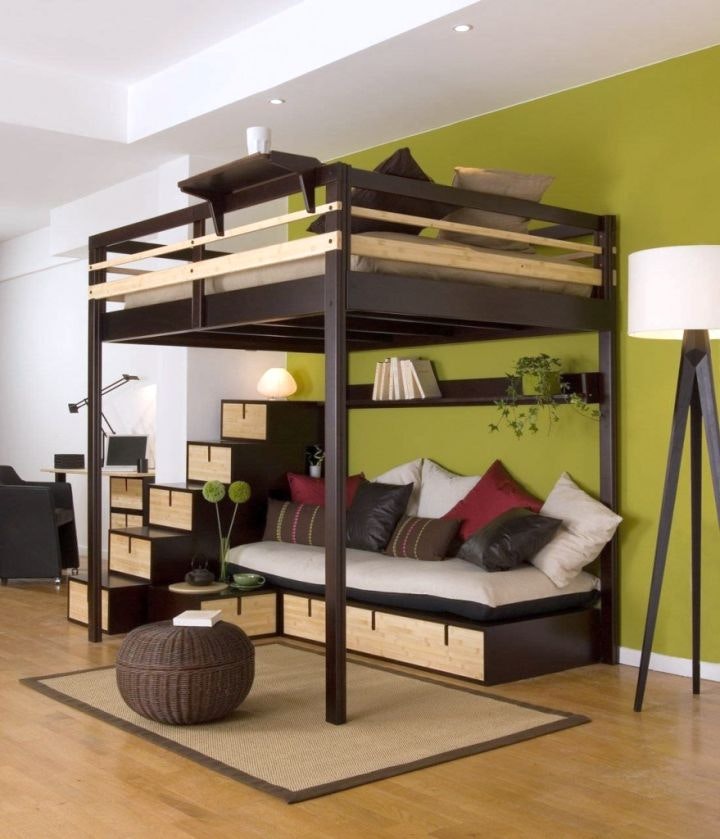 Featured image of post Small Room Queen Loft Bed : This is a customer photo of an extra tall queen loft that they assembled from one of my kits.