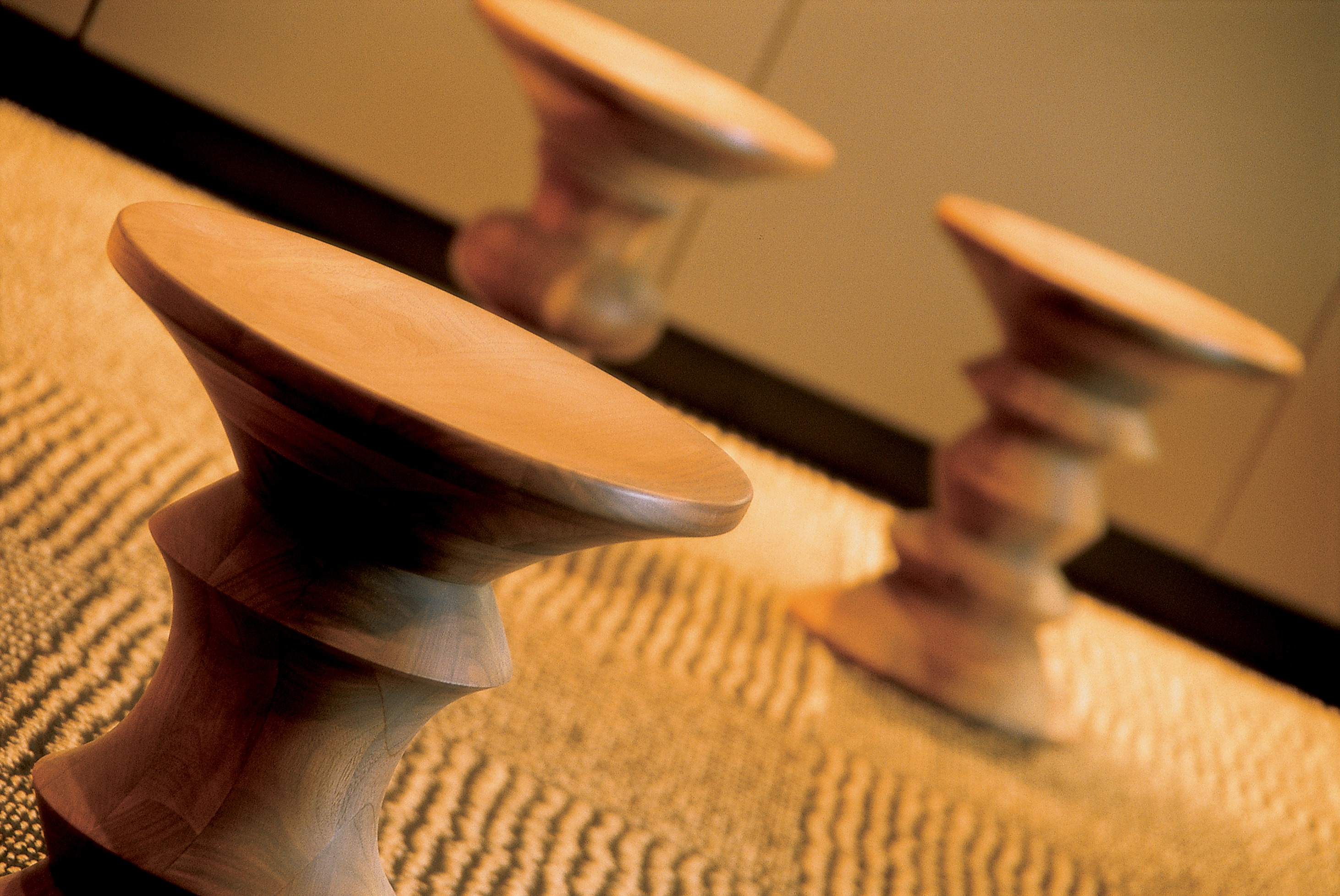Eames Walnut Stools