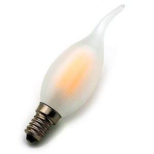 Hybrid LED Bent Tip Candelabra