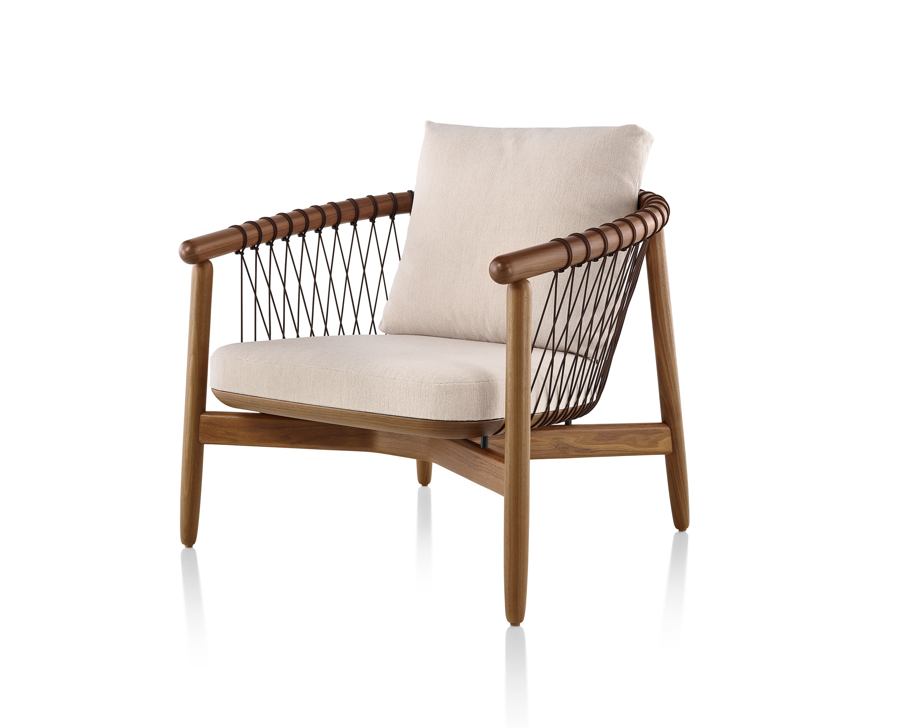 Crosshatch Chair and Ottoman