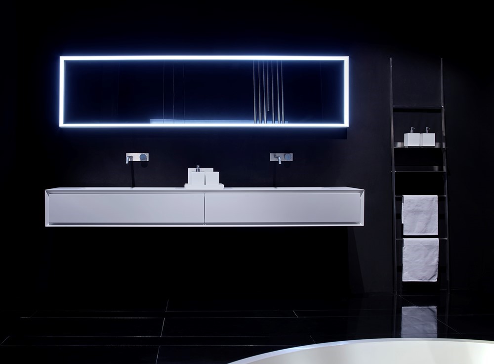 K.ONE | Bath Vanity  lacquered white pure matt
