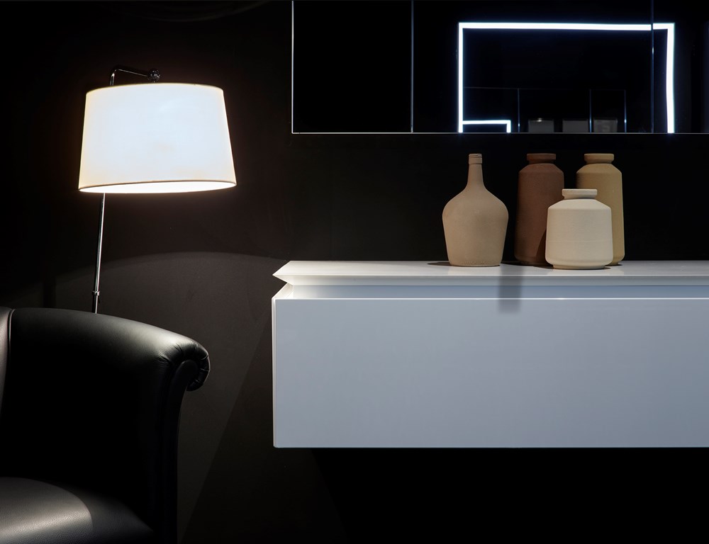 K.FLY | Bath Vanity lacquered white pure glossy