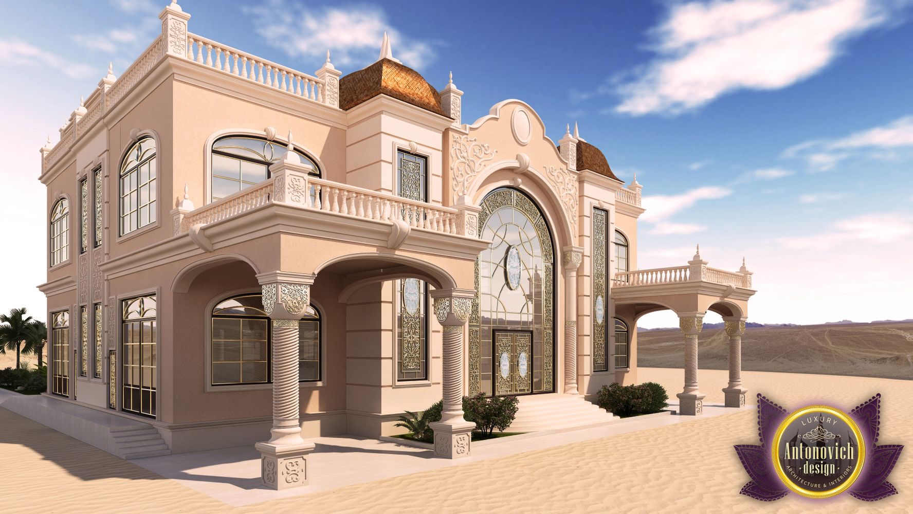 Luxury Arabic Villa Exterior From Antonovich Design By LUXURY   14759947058083 