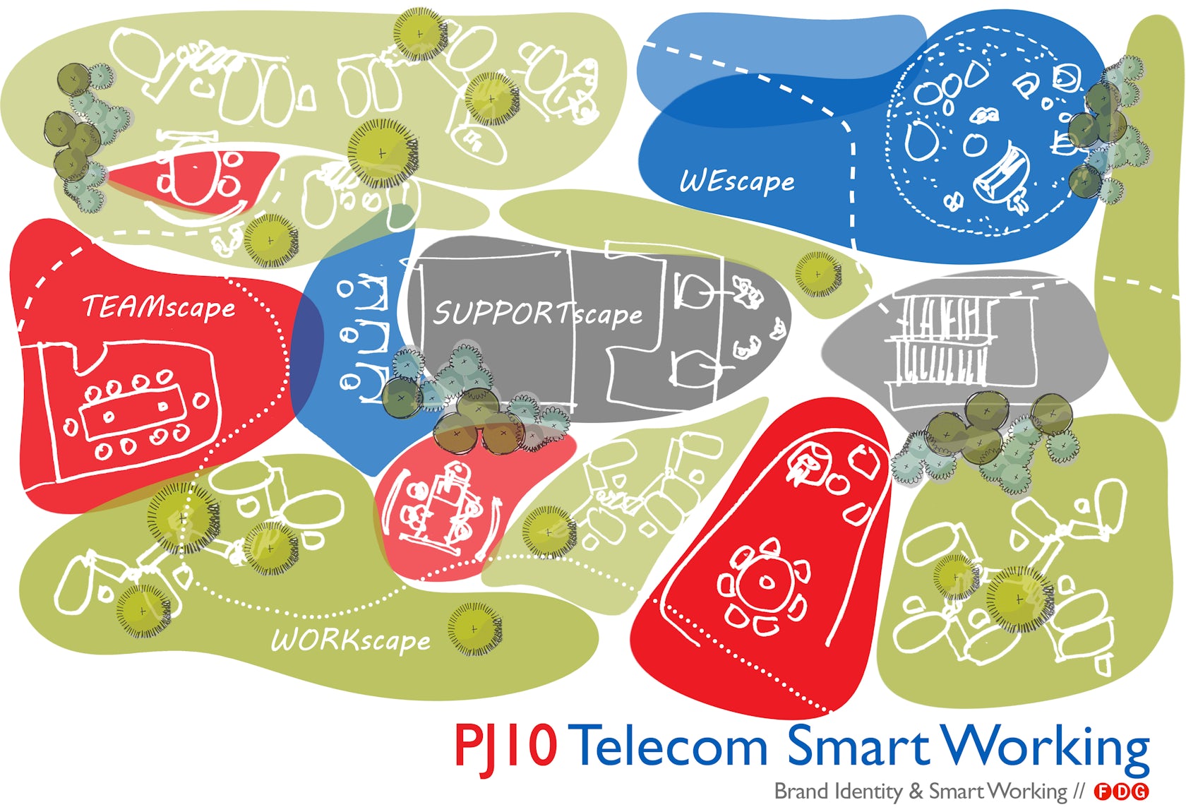 TOL Telecom Office Landscape by Frigerio Design Group - Architizer