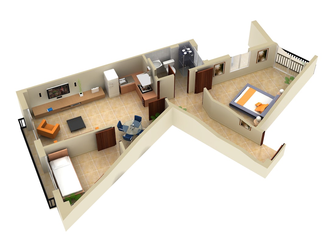 3D House Floor Plan Design & Modeling by Hi-Tech CADD Services - Architizer