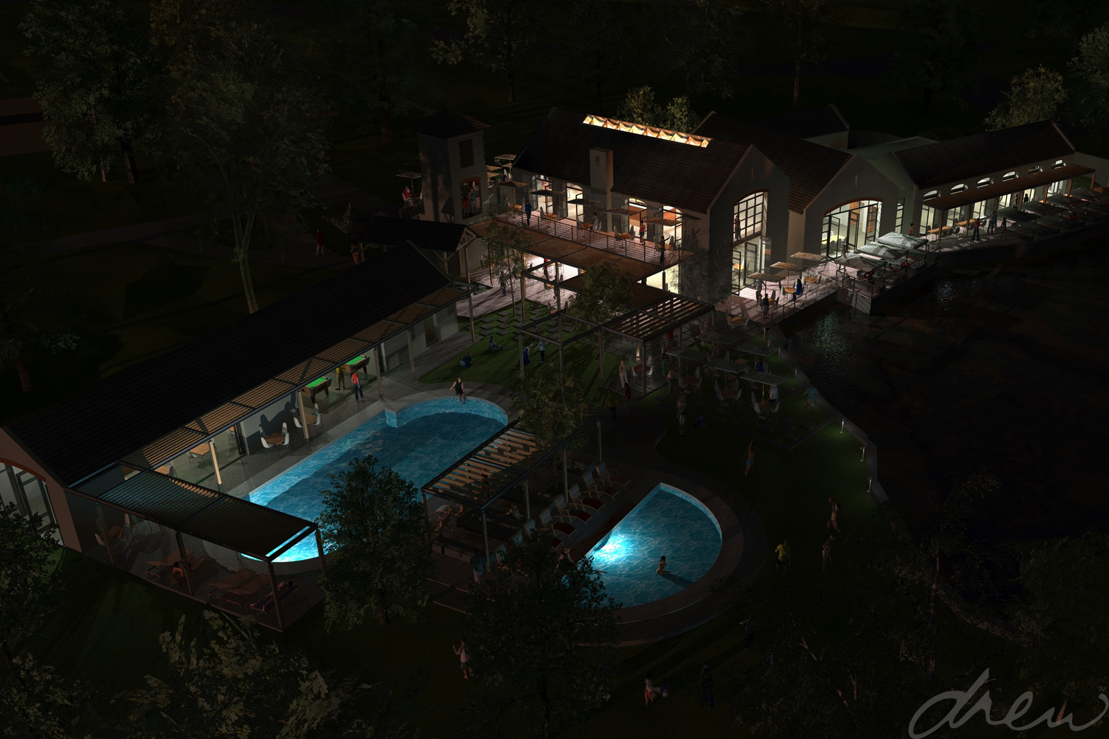 cedar lakes estate clubhouse upgrade by Drew Architects + Interiors