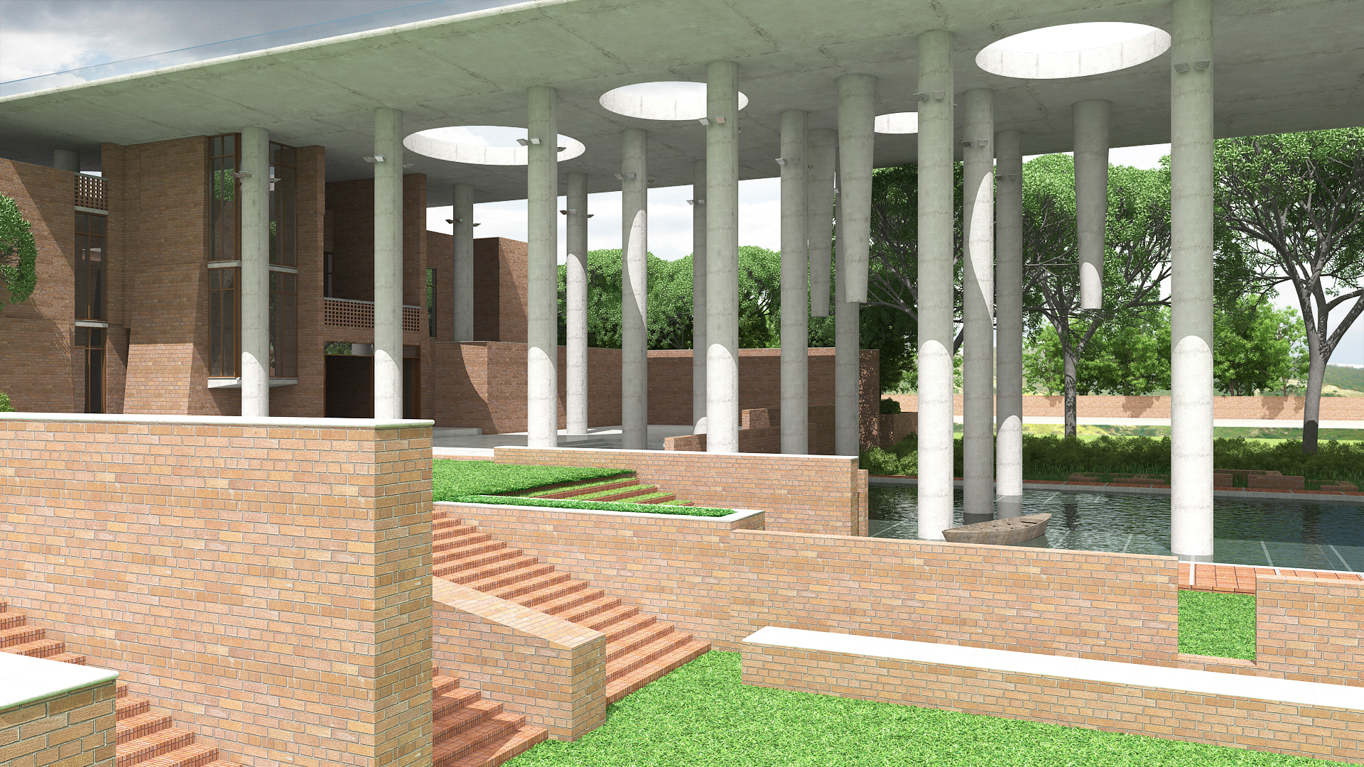 Idea 1939465: Bangladesh Chancery Complex, Islamabad,Pakistan by SHATOTTO architecture for green 