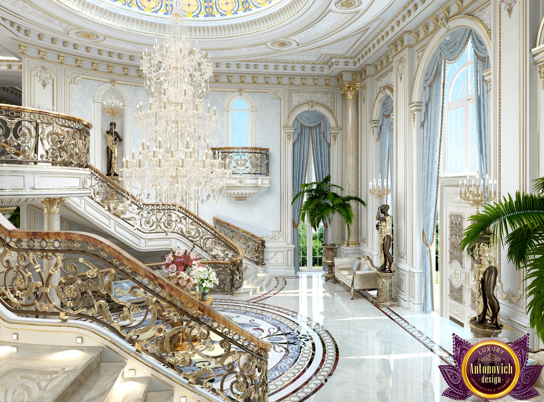 Beautiful house interior of Katrina Antonovich by LUXURY ANTONOVICH