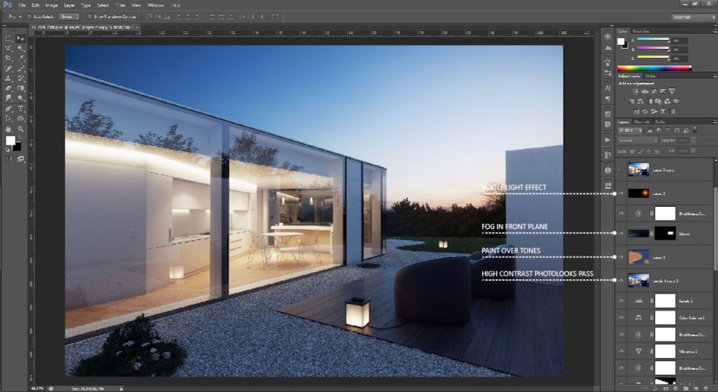 The Art Of Rendering How To Create Lugano Lake House