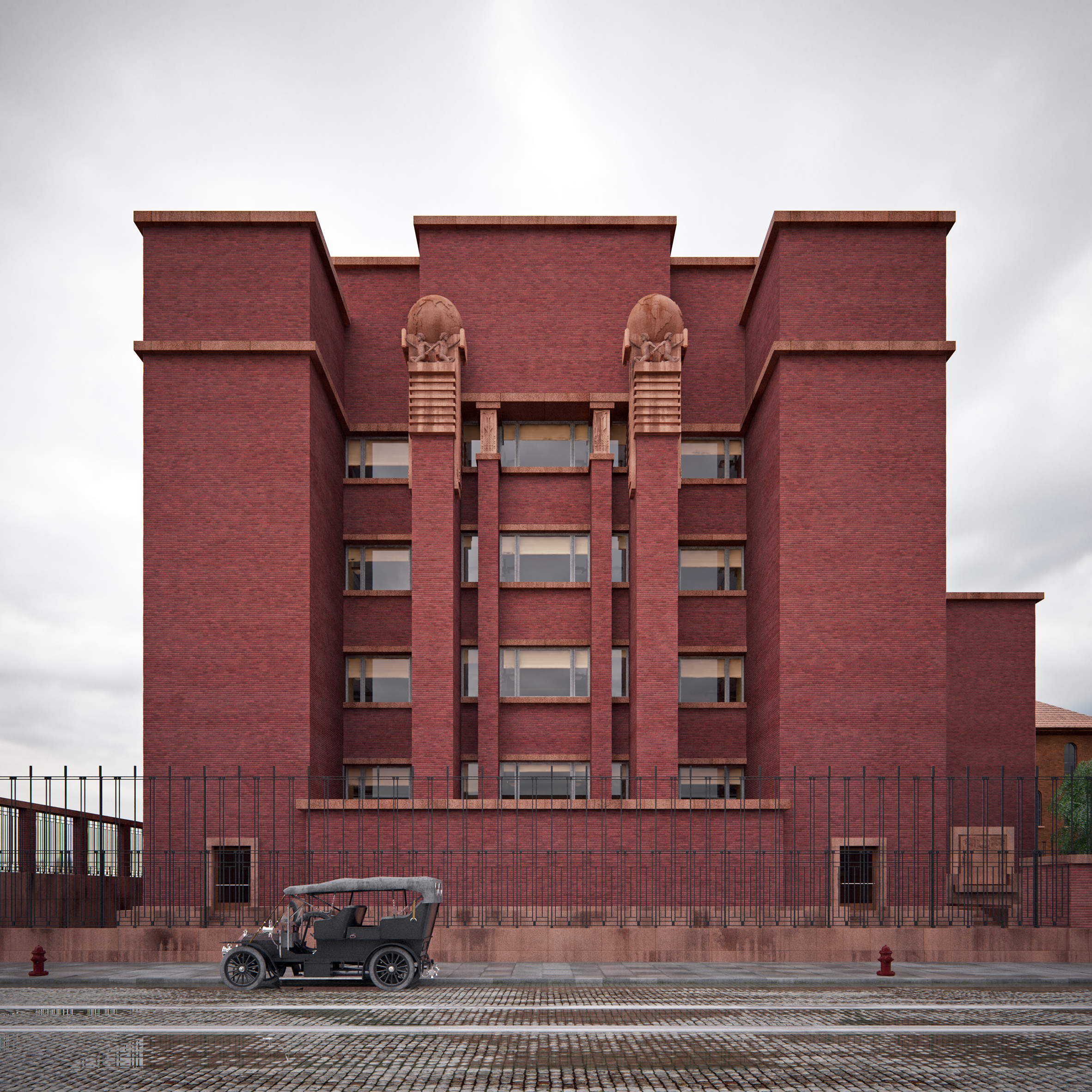 The Art of Rendering: Frank Lloyd Wright's Demolished
