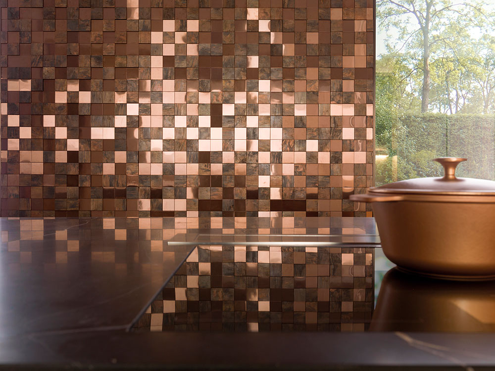 Metal Bronze 3D Cubes