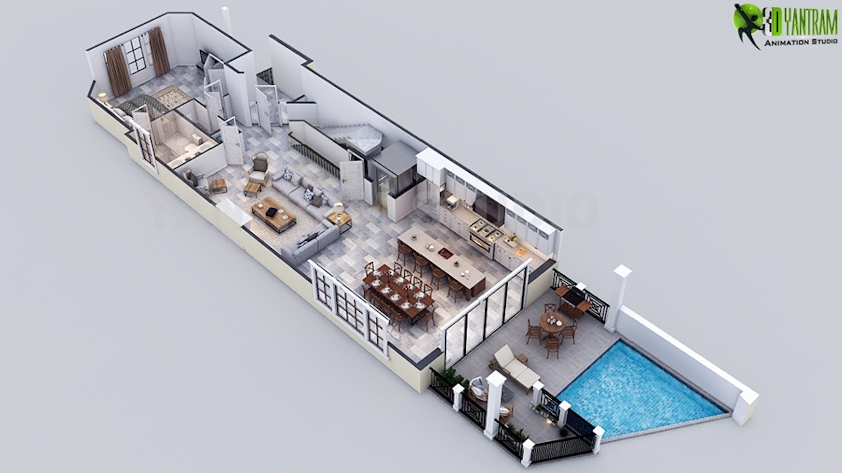 Luxury 3D Floor Plan Maker For Home by Yantram Floor plan Designer