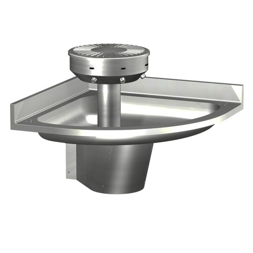 Corner Stainless Steel Wash Fountain