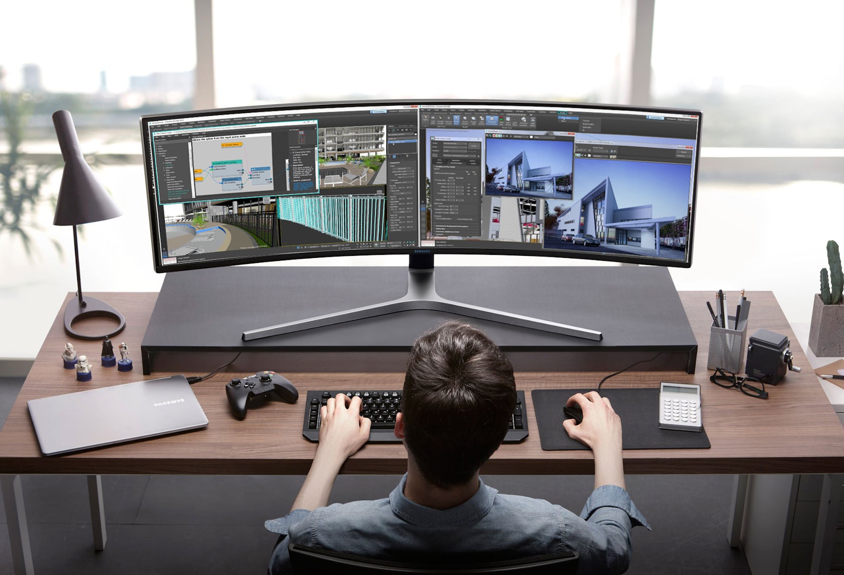 The World's Widest Computer Monitor: Expensive Gimmick or Architect's  Dream? - Architizer Journal