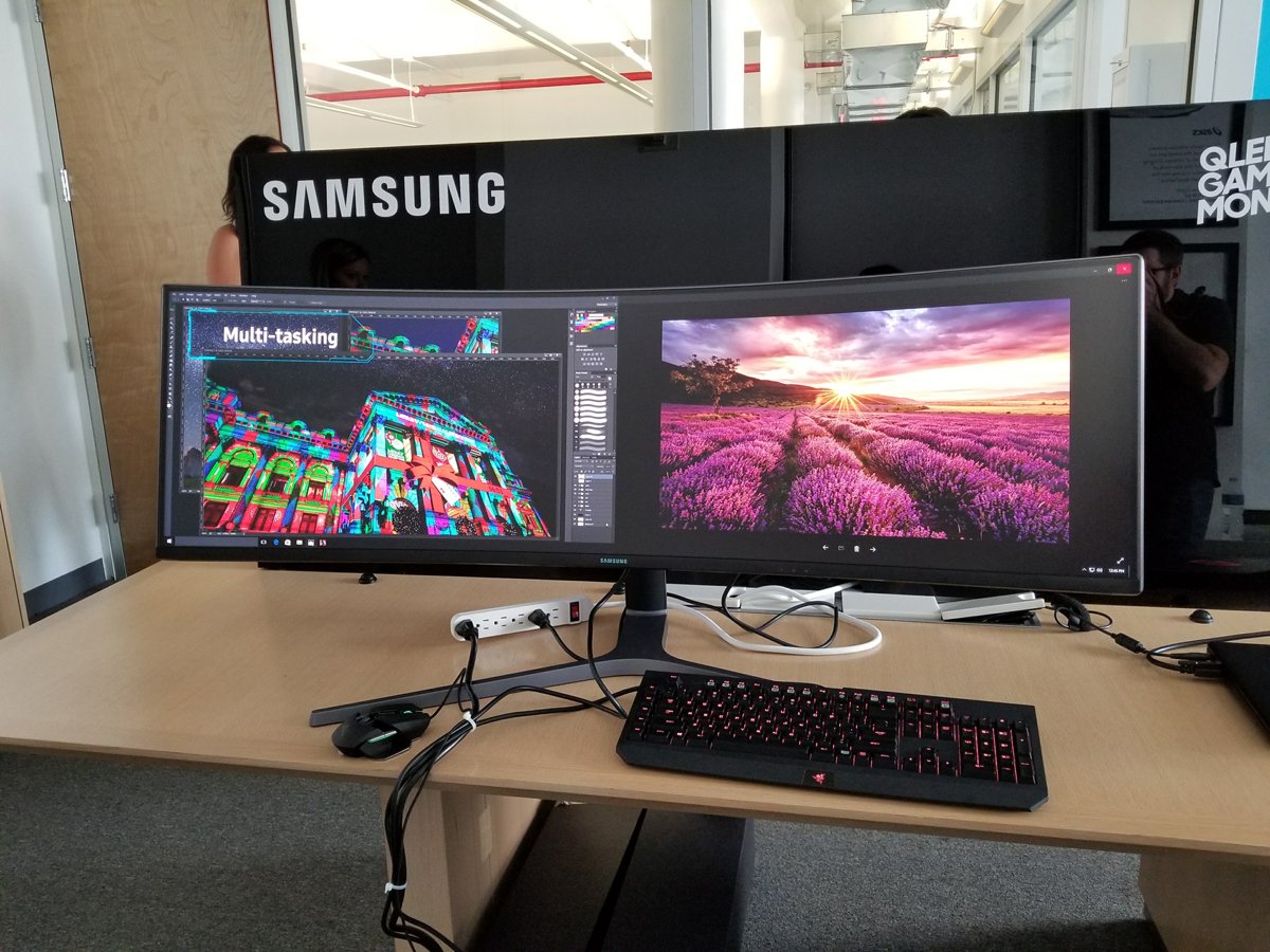 widest samsung monitor