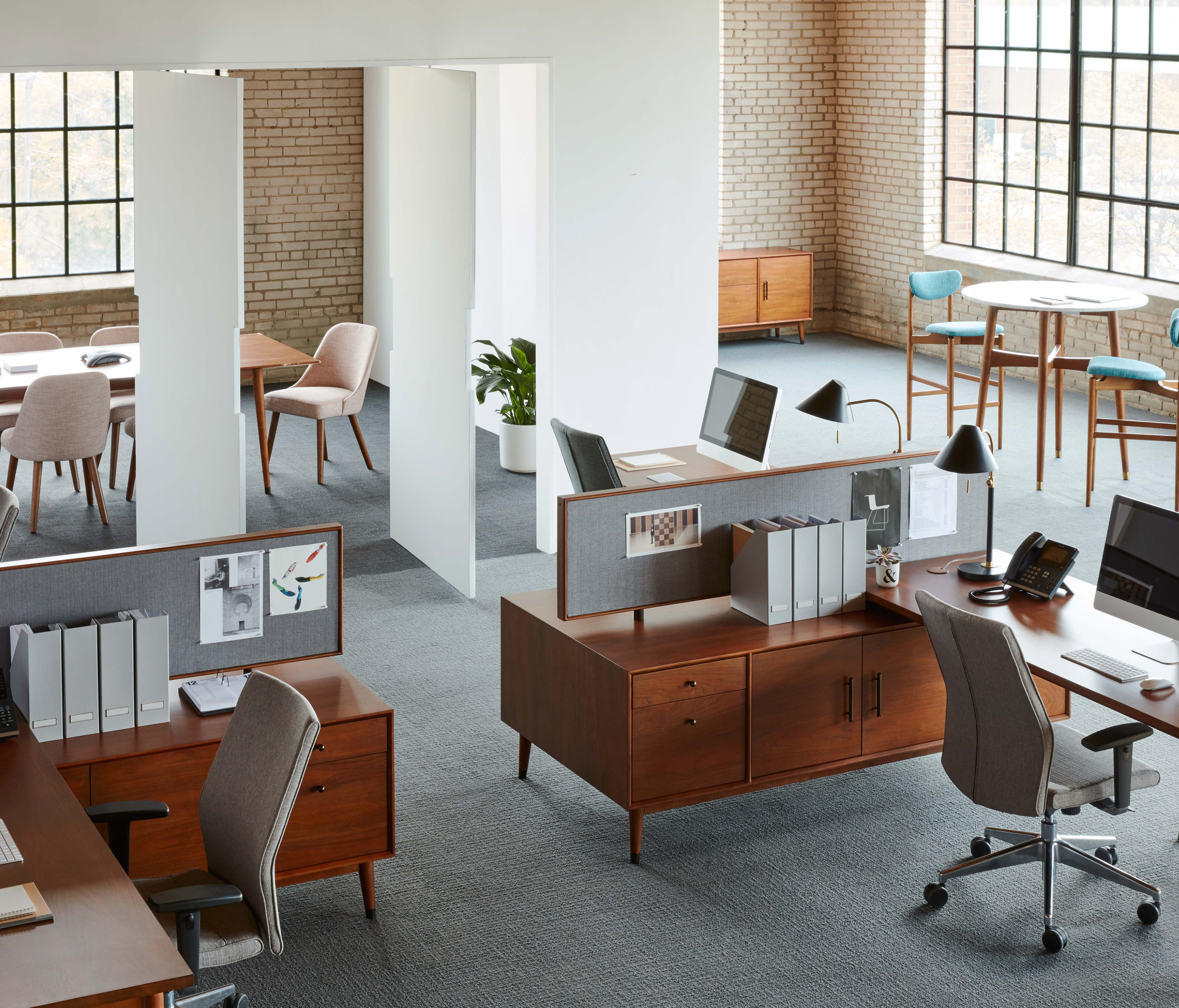 Mid-Century Benching System