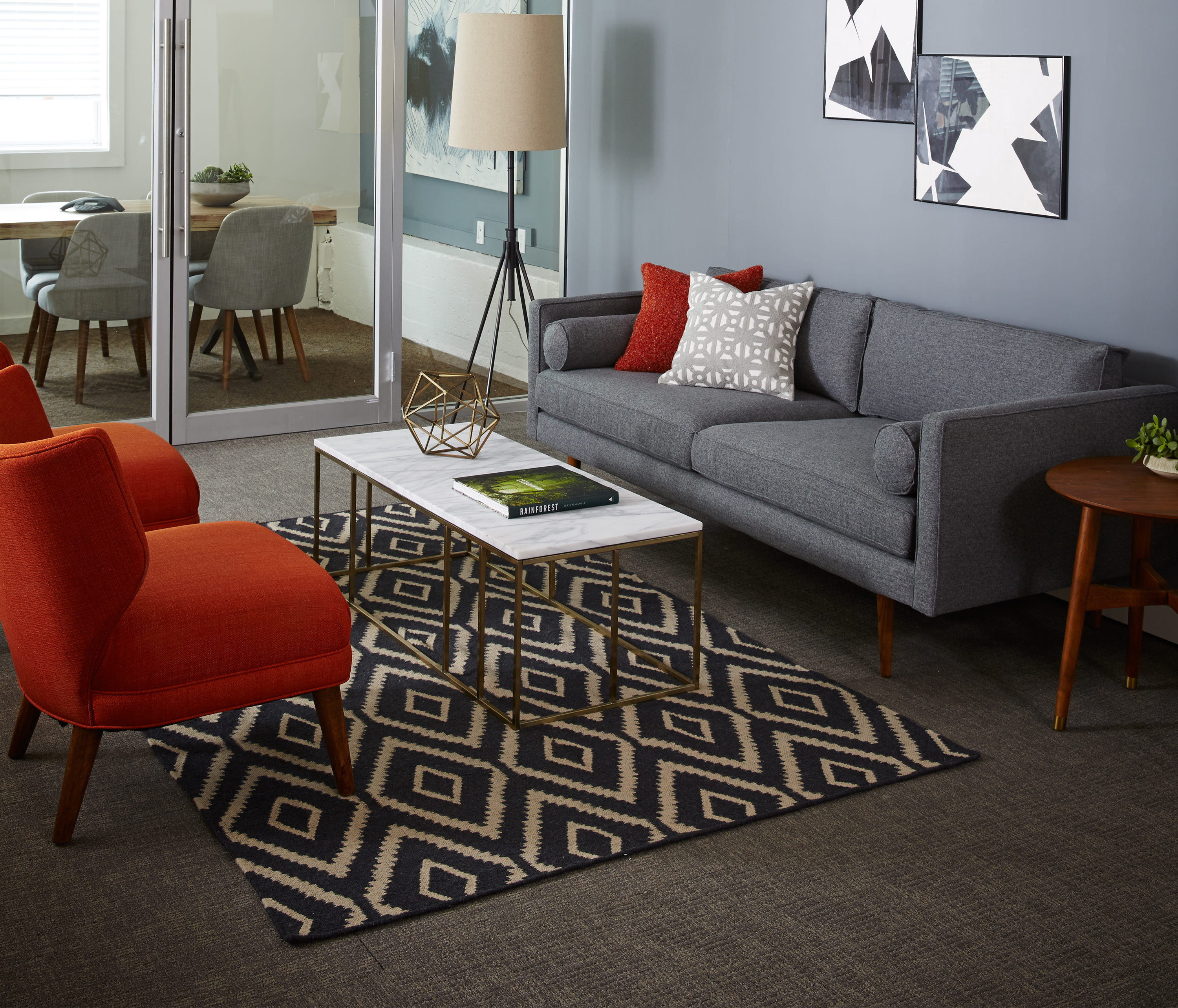 Grid Frame Coffee Table