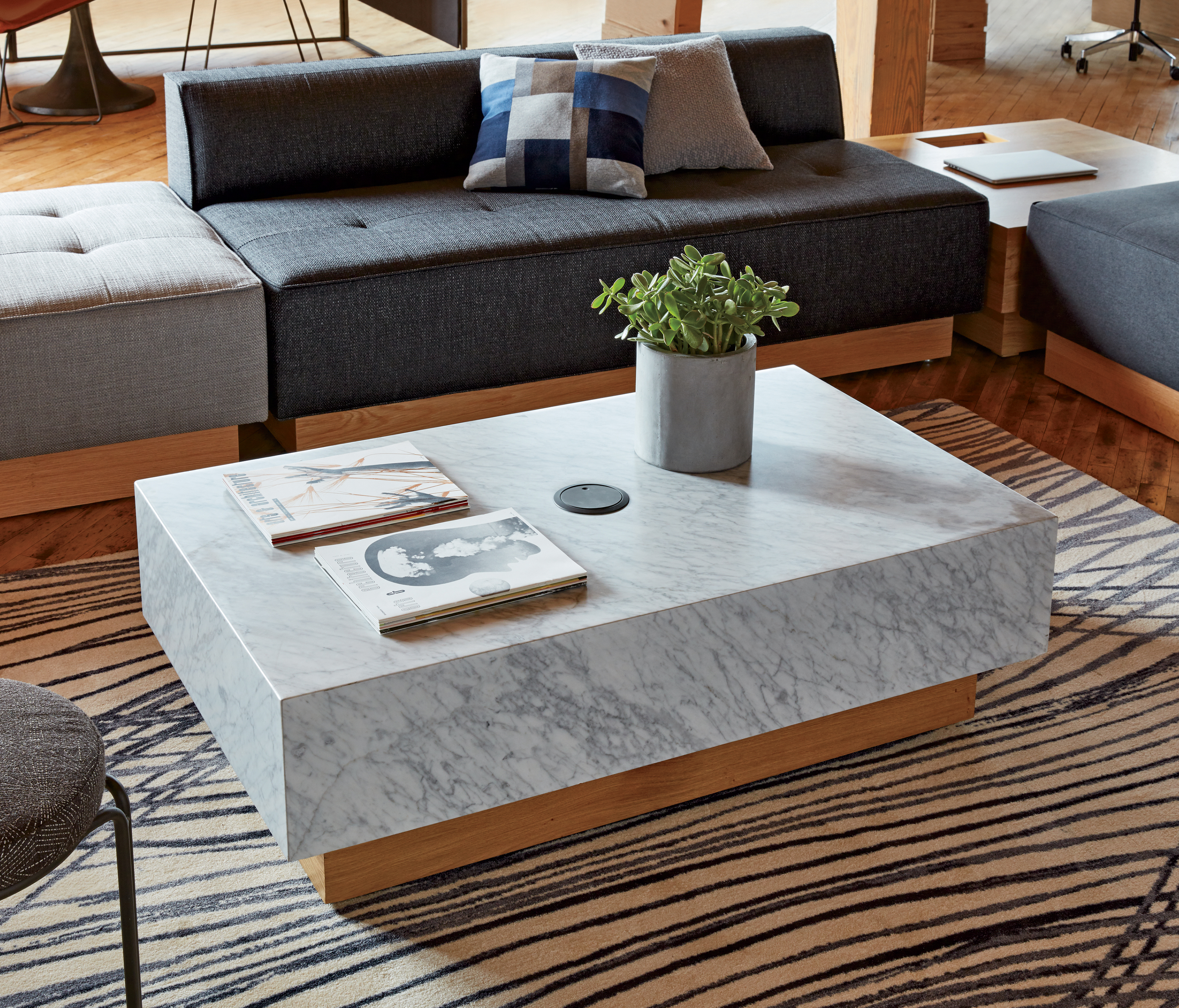 Marble Block Coffee Table