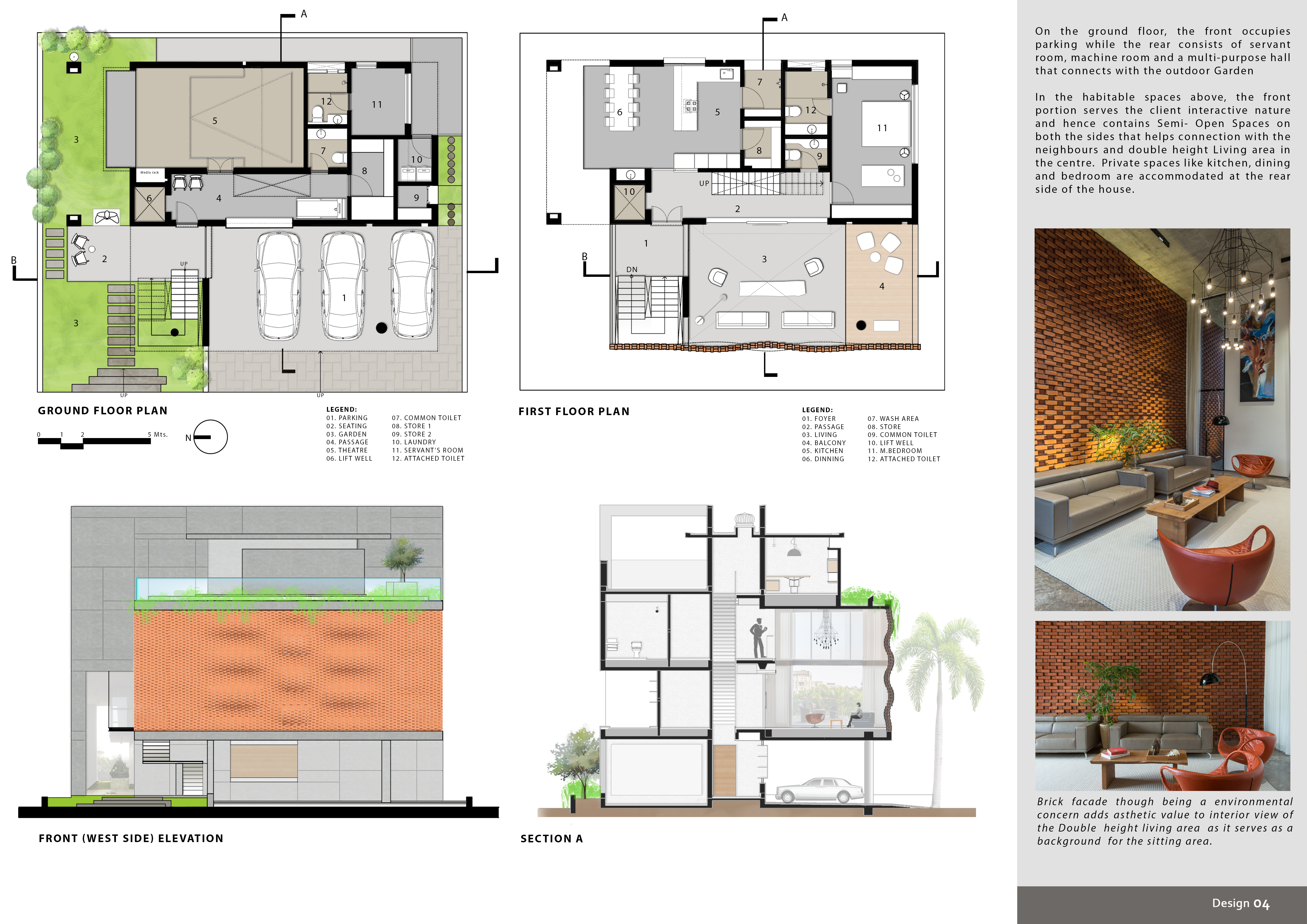 Brick Curtain House by Design Work Group - Architizer