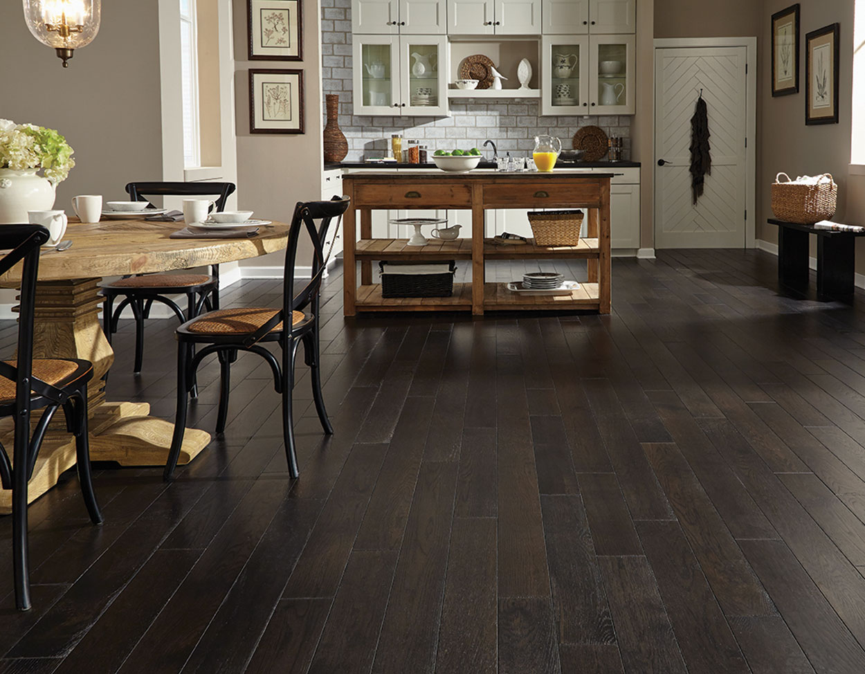 Castillian Engineered White Oak Hardwood Midnight