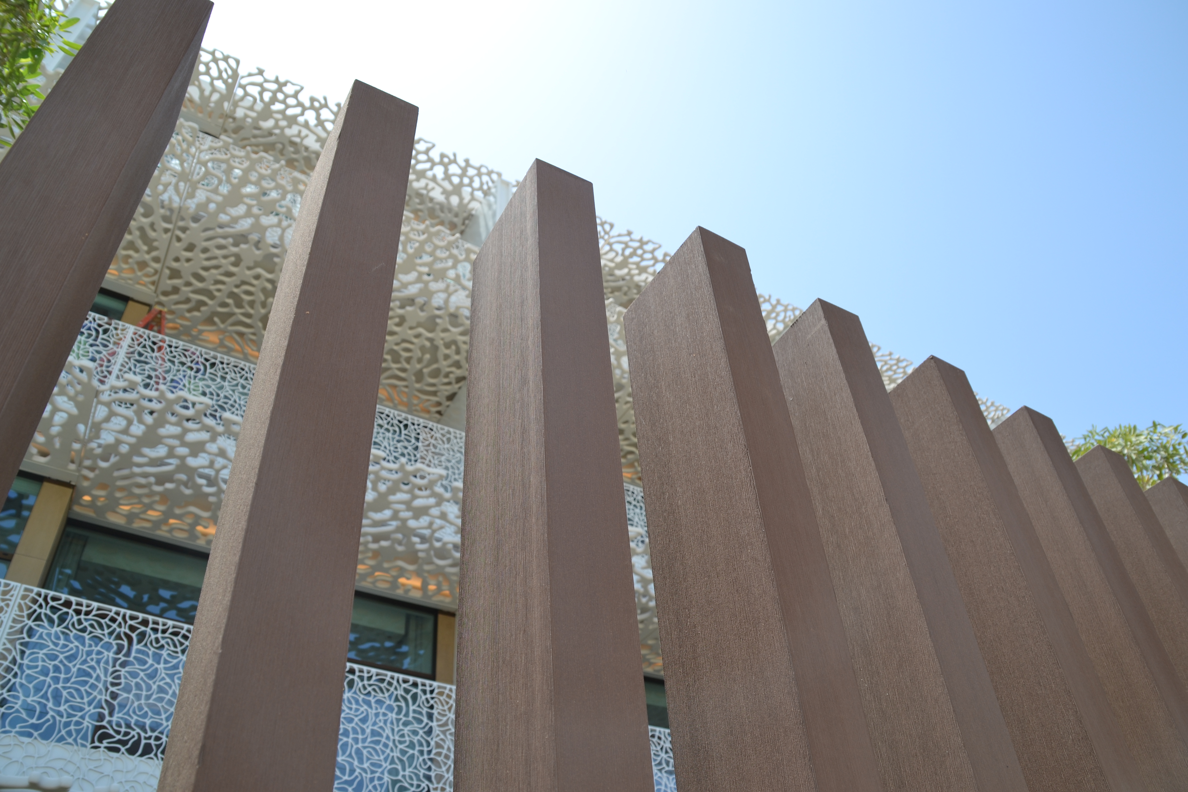 ECOLEGNO WPC Peekaboo Screen Wall - Coffee (Bulgari Hotel Dubai)