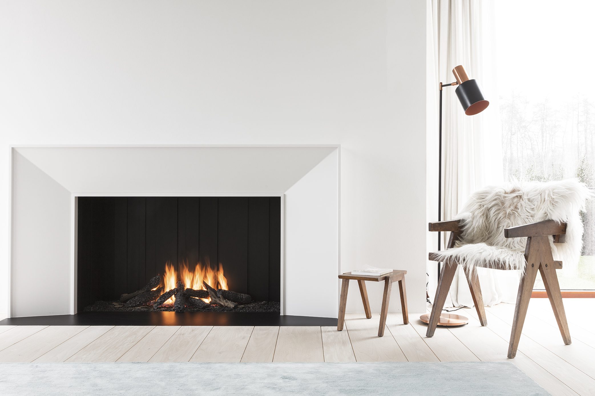 Urban Gas Open Fireplace