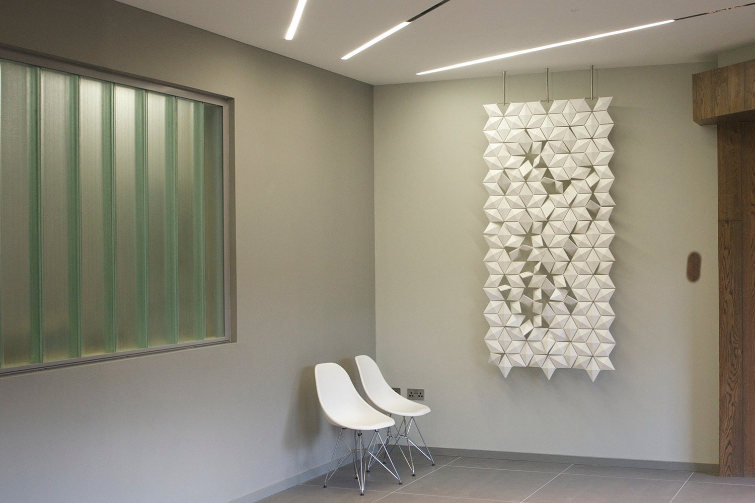Facet, Hanging Wall Panel - Height 98.0” X Width 40.2”