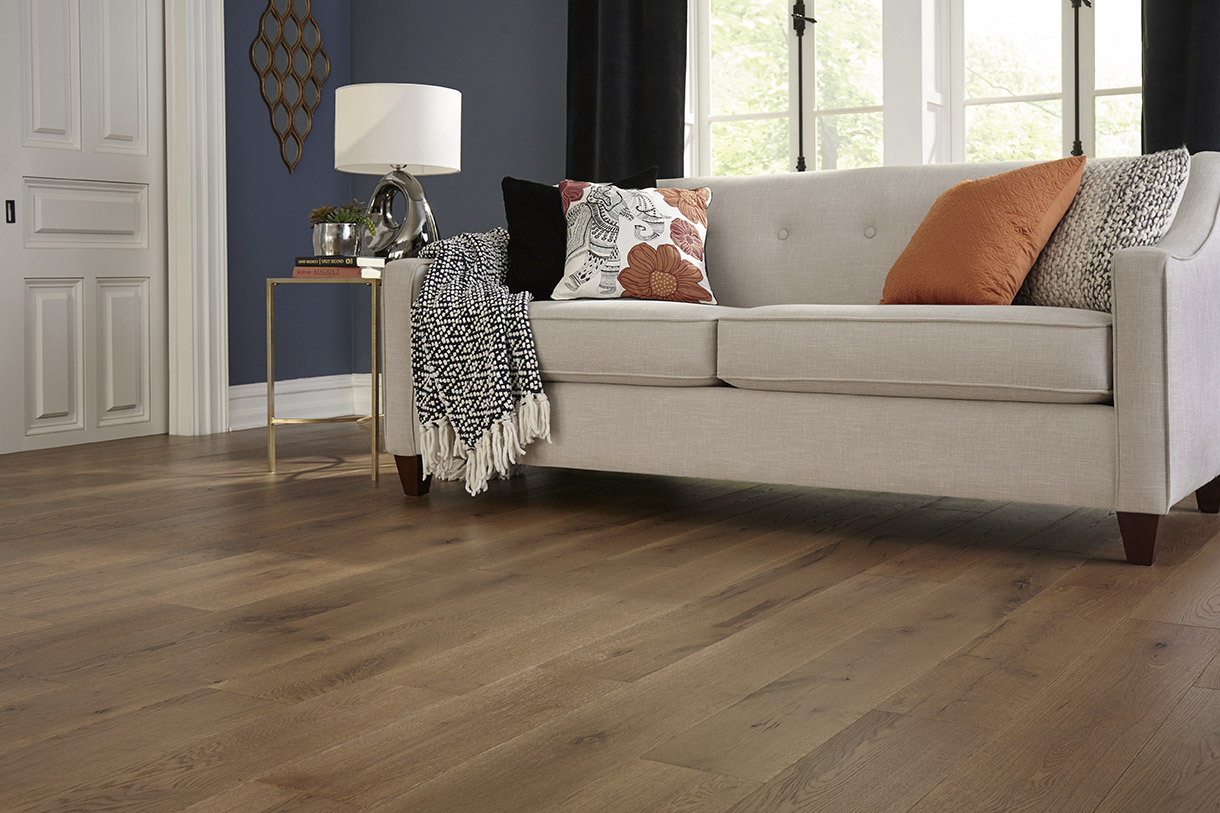 Madison Square Engineered White Oak Hardwood Aged Penny