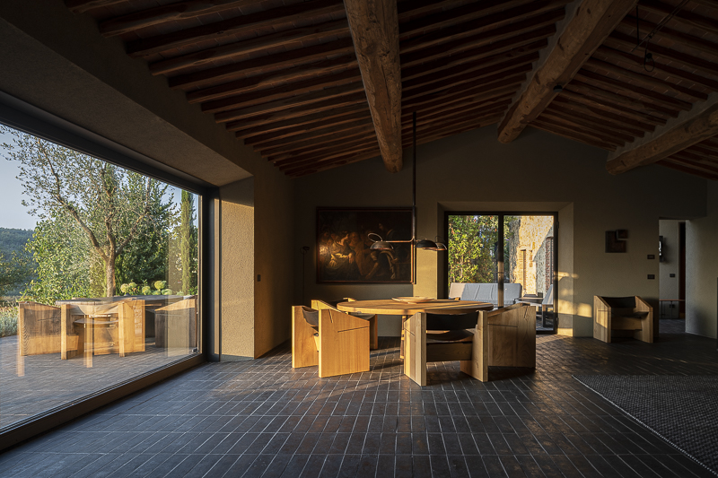 PRIVATE VILLA IN TUSCANY - TERRE COLORATE HAND MADE
