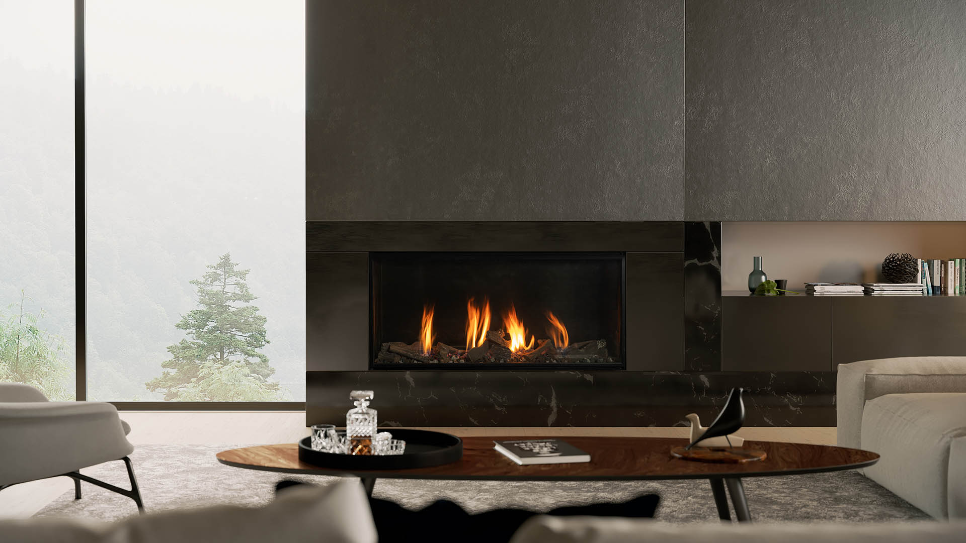 Escea KS55 Mesh Barrier Gas Fireplace