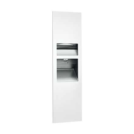 64672-00/-41 PIATTO™ Completely Recessed Paper Towel Dispenser, Waste Receptacle & Hand Dryer