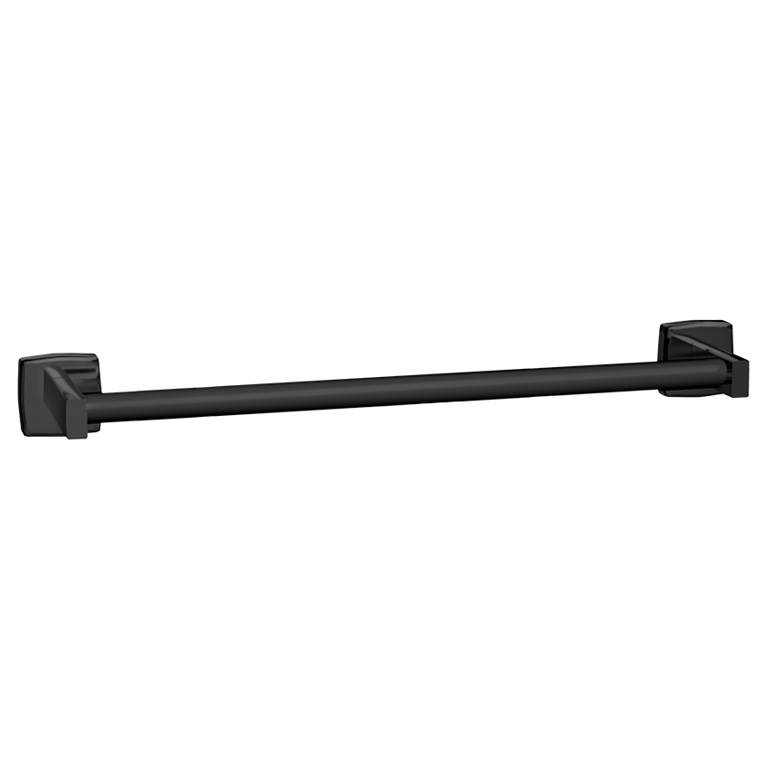 7355-24-41 Matte Black Towel Bar (Round)