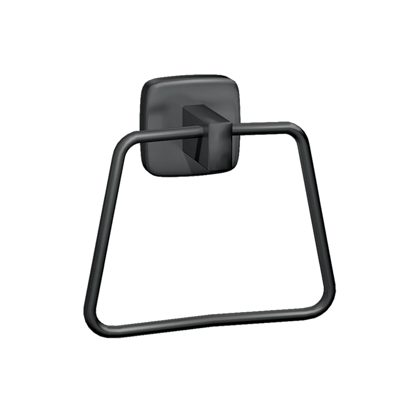 7385-41 Matte Black Towel Ring 