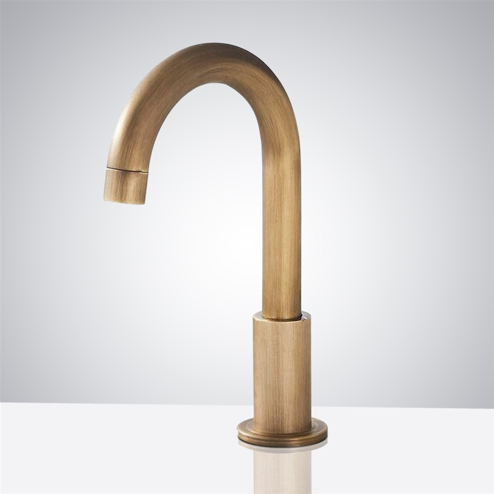 Restaurant Restroom Antique Touchless Infrared Commercial Motion Sensor Faucet