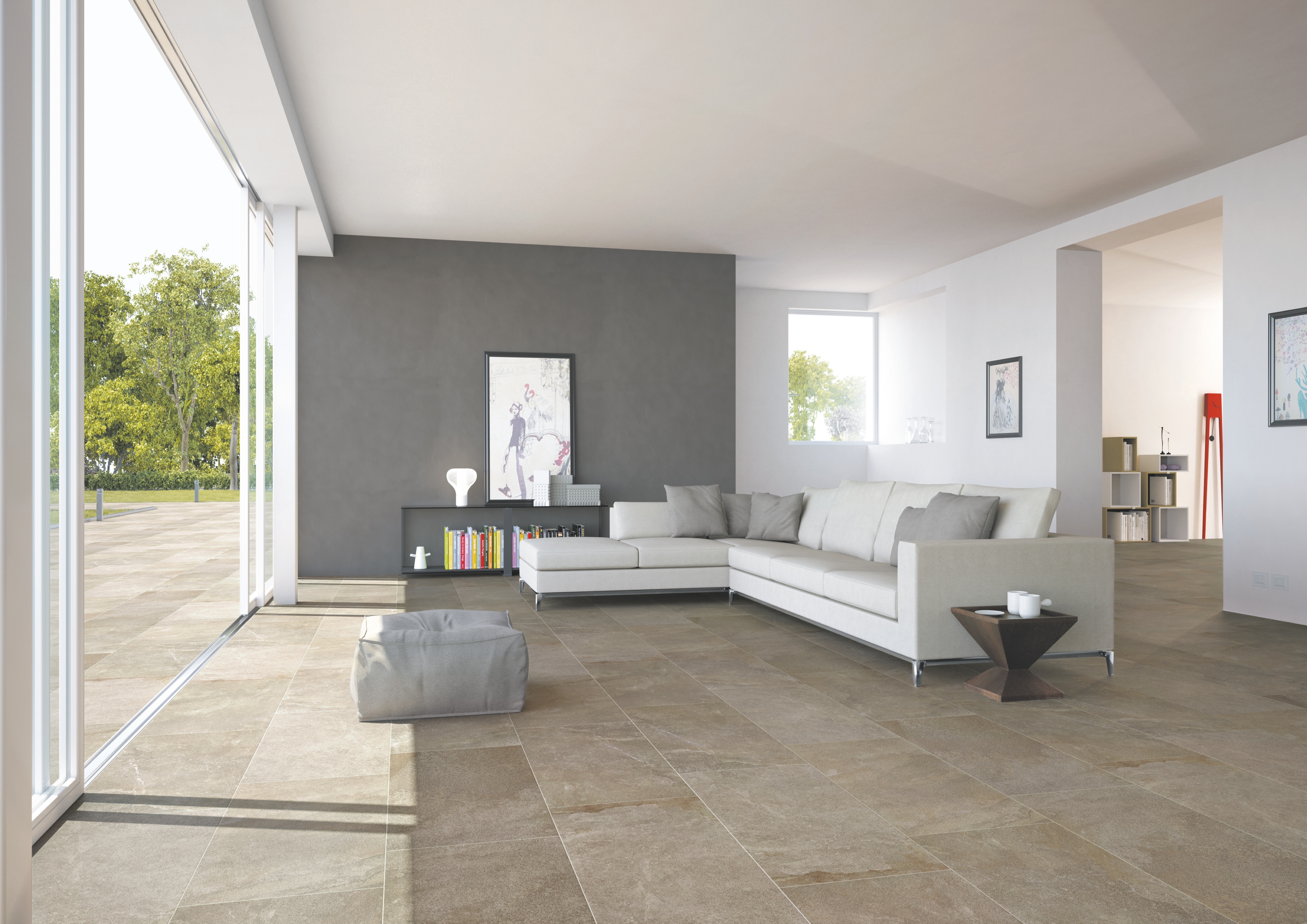 Stone-effect porcelain stoneware: the total look by Casalgrande Padana
