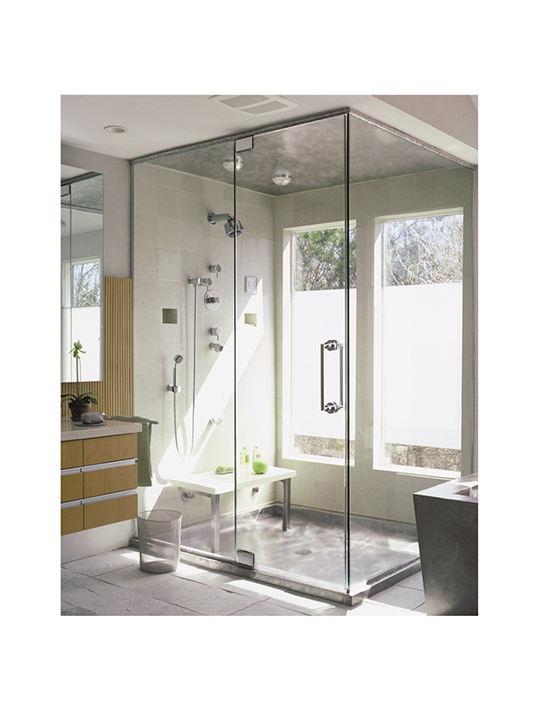 Stainless Steel Shower Pan with Matching Ceiling