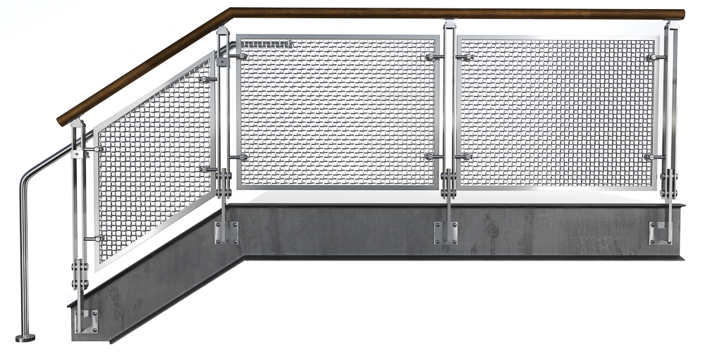 BLADE™ Wire Mesh Railing System