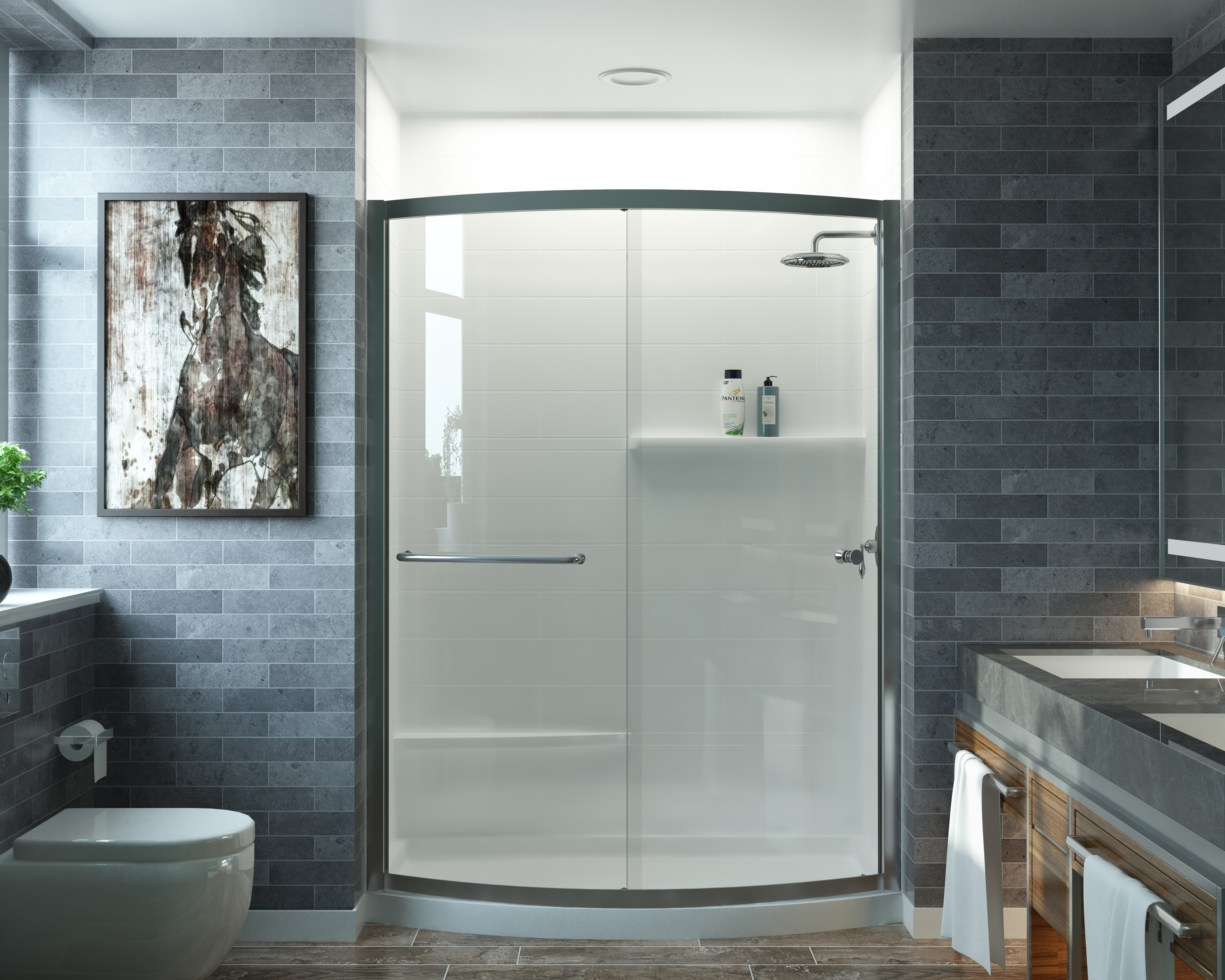 Brunswick Bowfront Shower Door