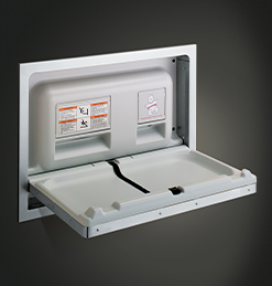 Surface and Recessed Mounted Stainless Steel Baby Changing Stations