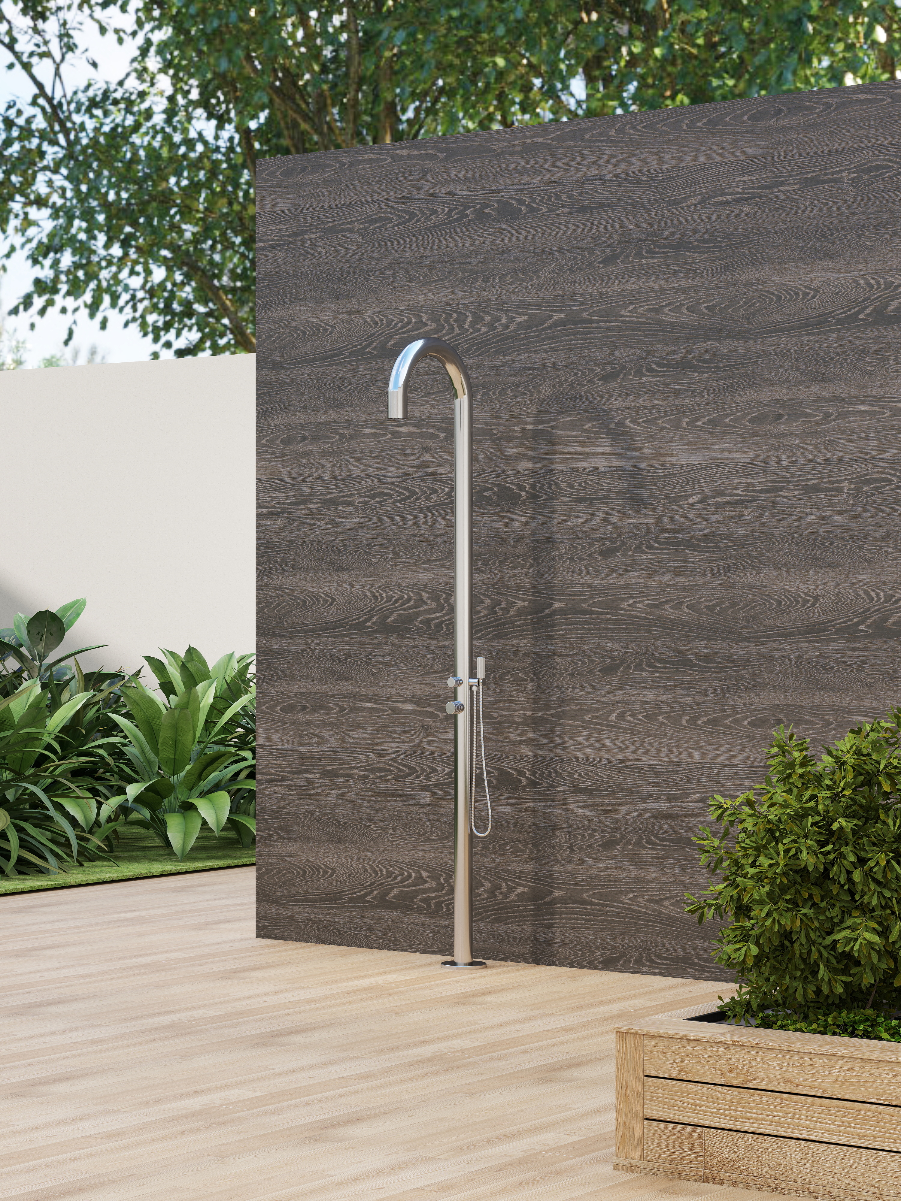 FREESTANDING OUTDOOR SHOWERS