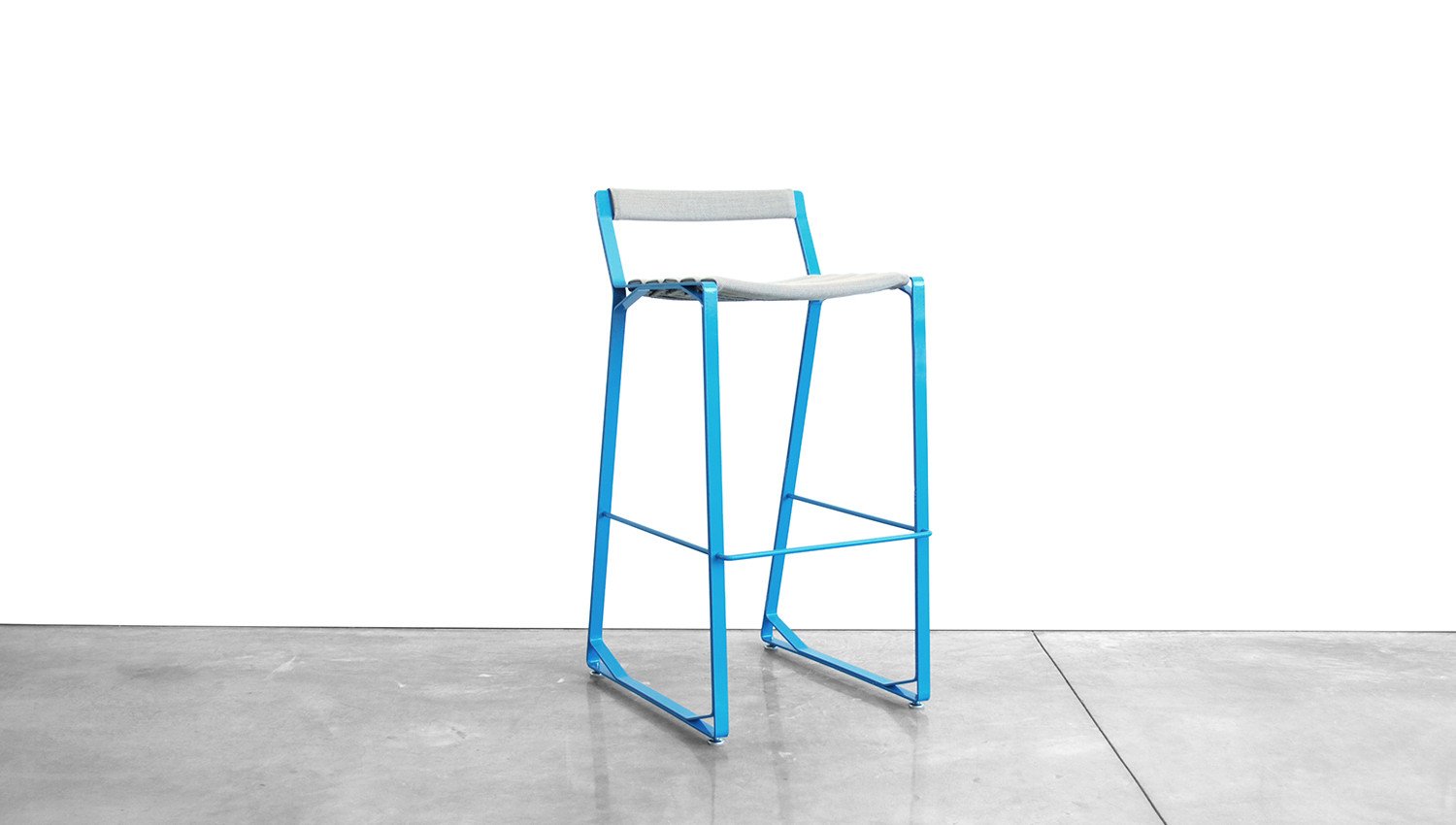 CRANE BAR STOOL - STEEL, LOW BACK