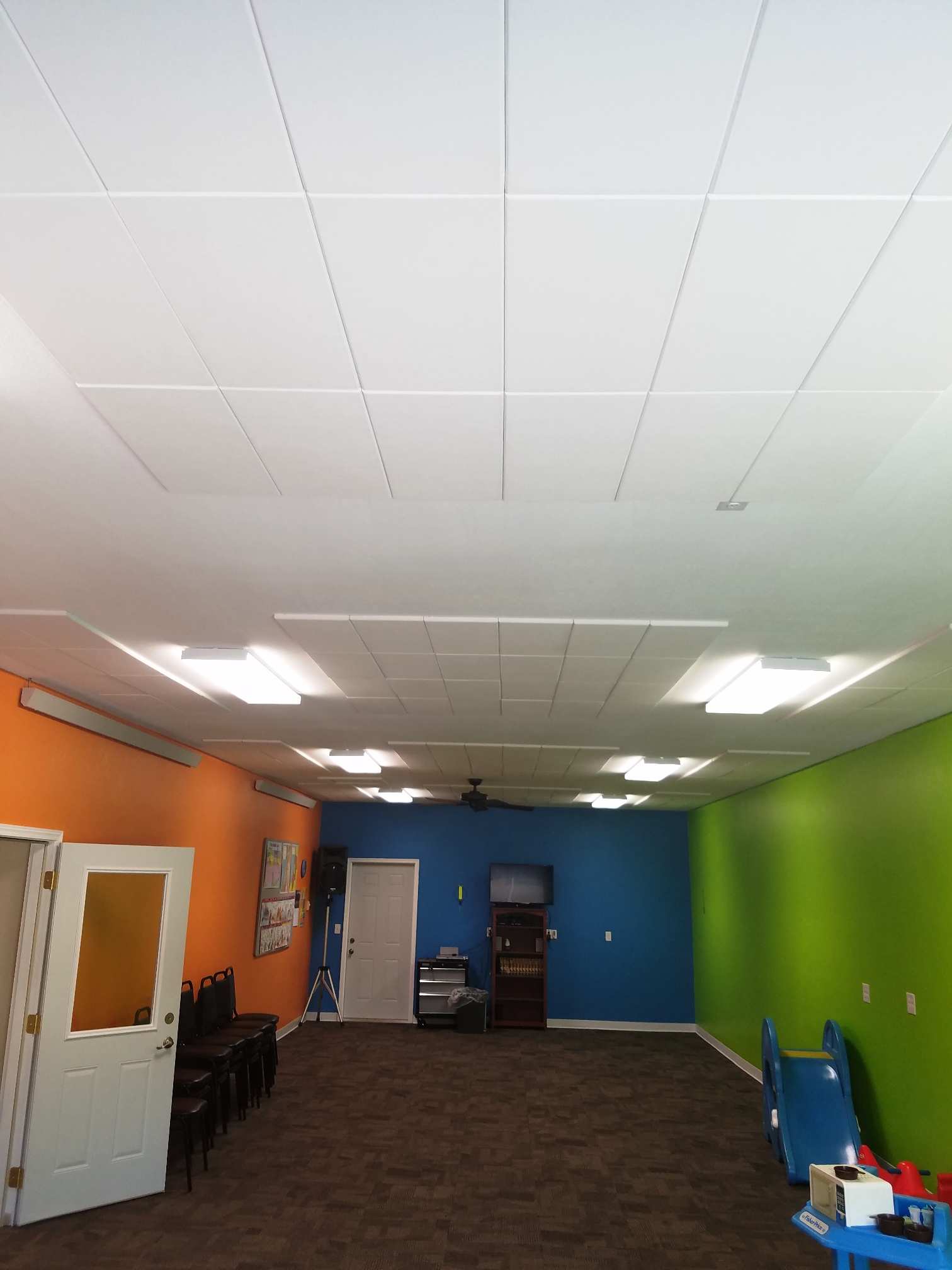 Stuck-On Ceiling Panels